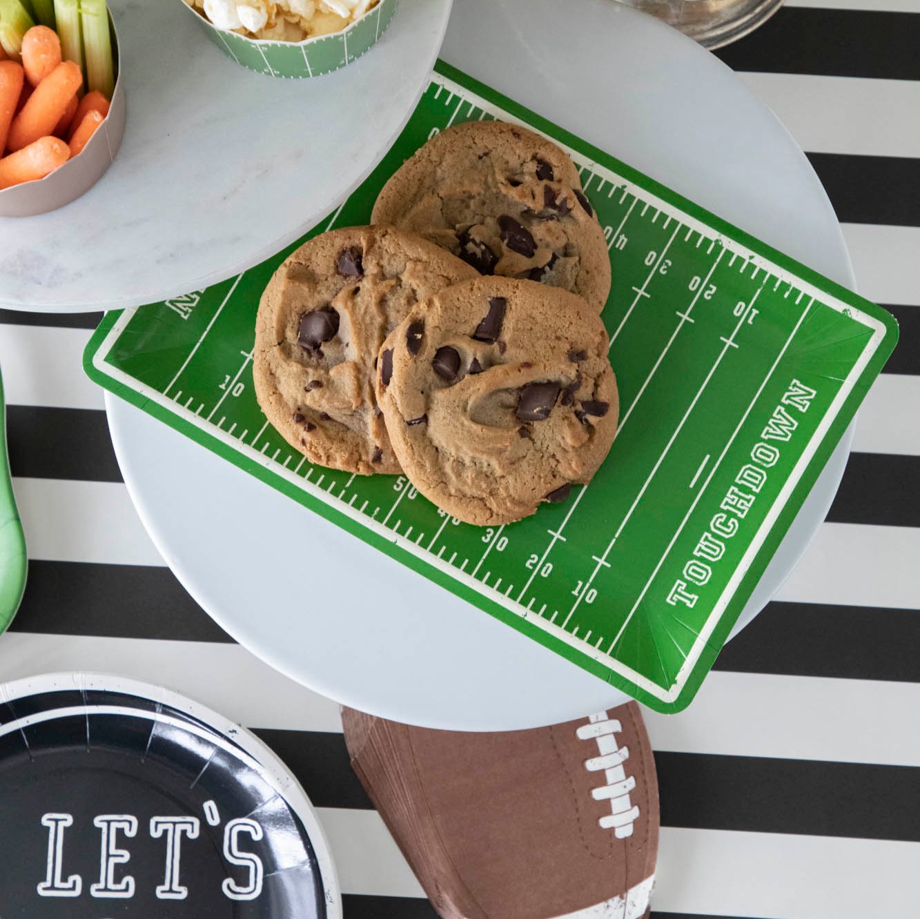 Football Field Paper Plates – Hester Cook - Main Image
