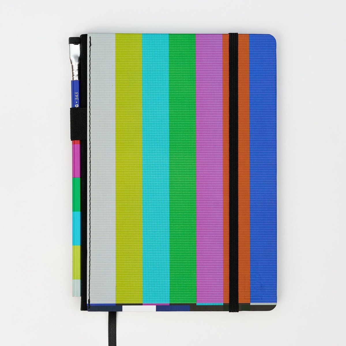 Blackwing Volumes 343 Notebook featuring stripes of colors on it.