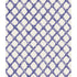 Hester & Cook Blue Lattice Wallpaper featuring a diagonal crisscross pattern with lines on a light background, designed to be mold and mildew resistant.