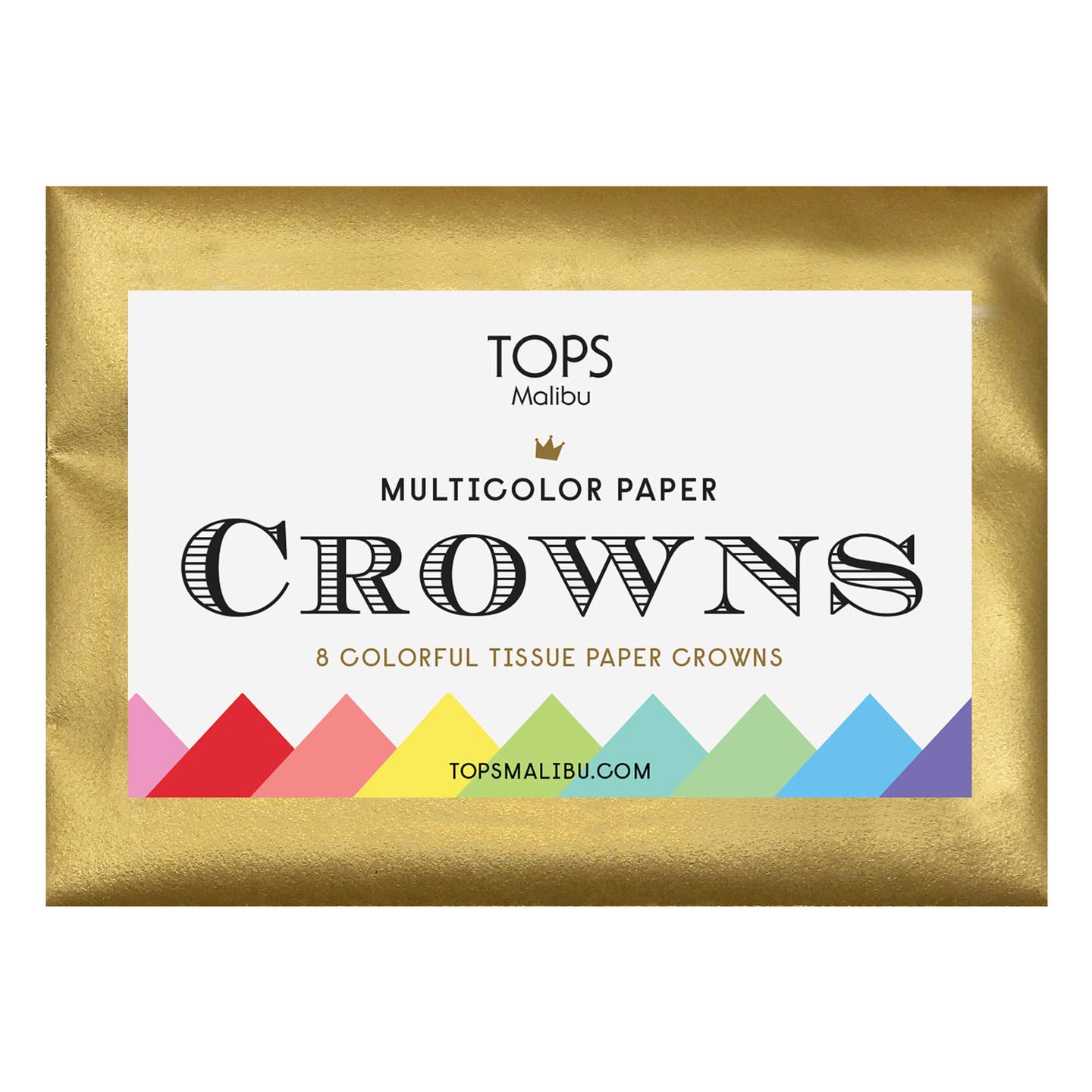 Tissue Paper Crowns, Set of 8
