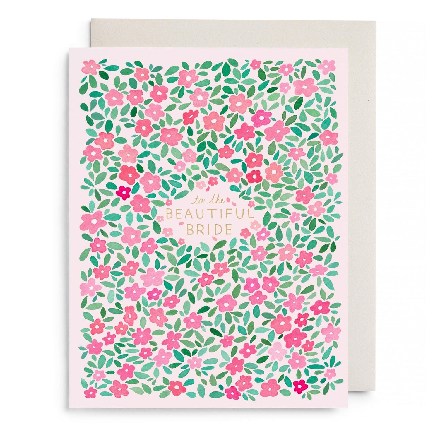 Floral card with &