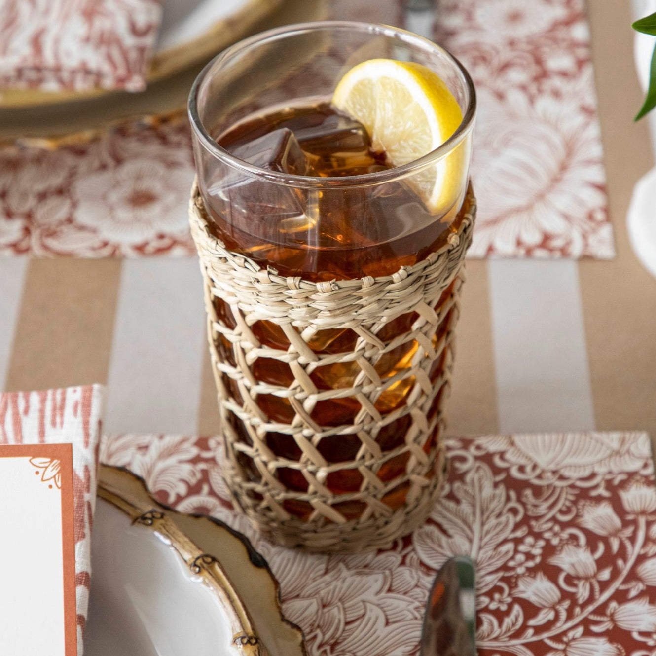 Seagrass Cage Highball Glass