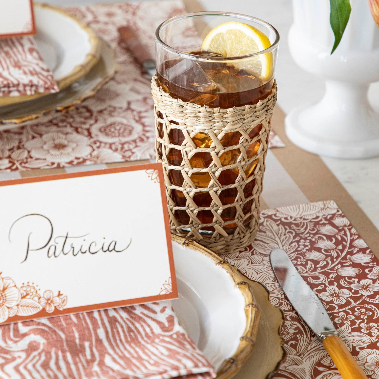 Seagrass Cage Highball Glass