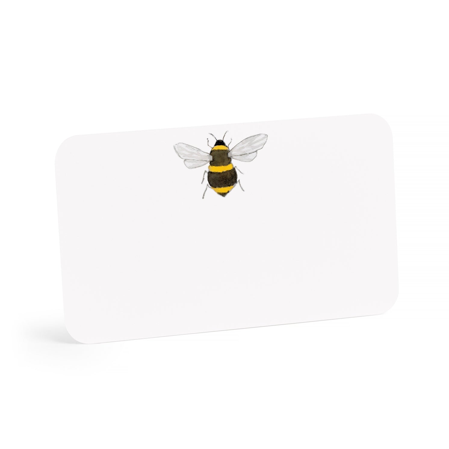 Little Note with a bee design on a white background.