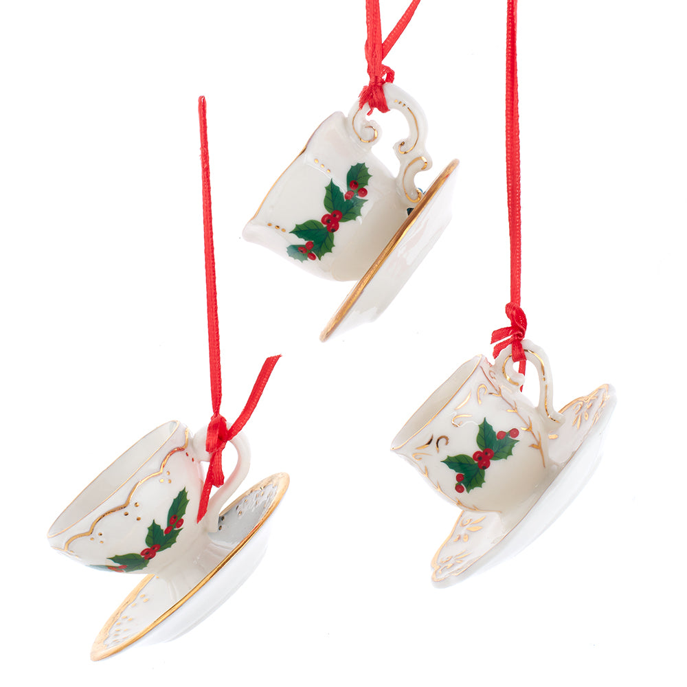 Porcelain Teacup or Teapot Ornaments