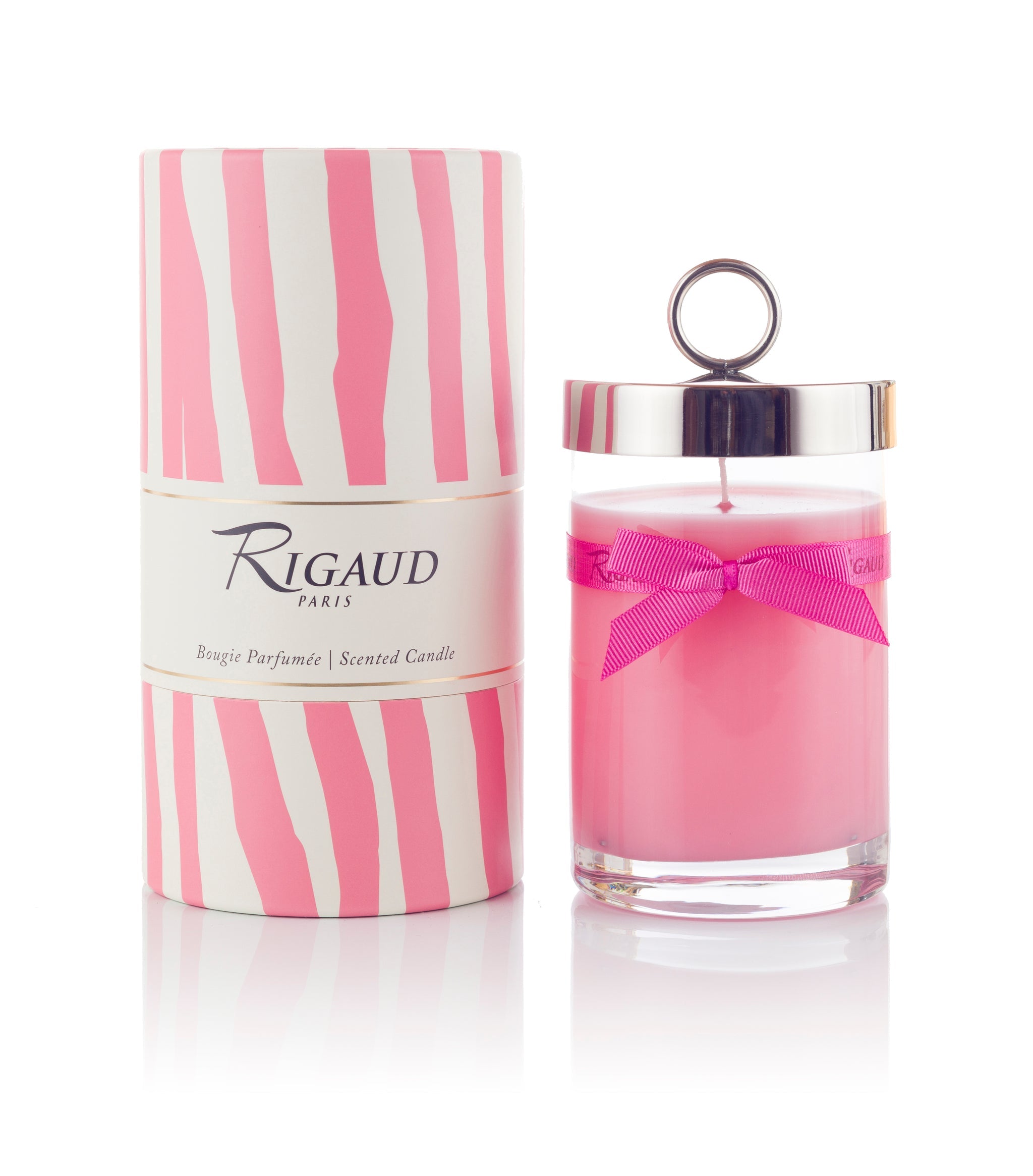 Large Rigaud Rose Couture candle and box.