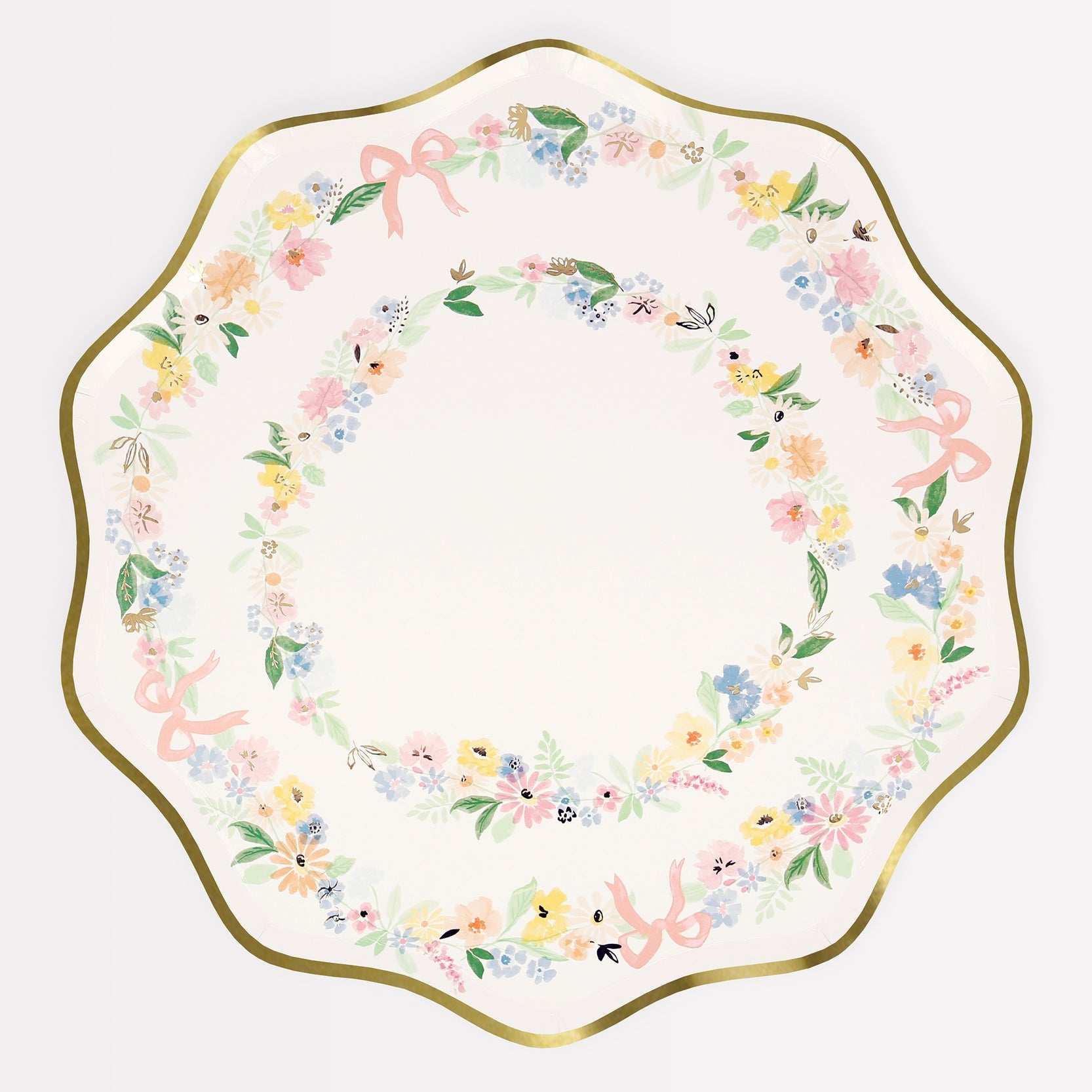 Elegant Floral Plates