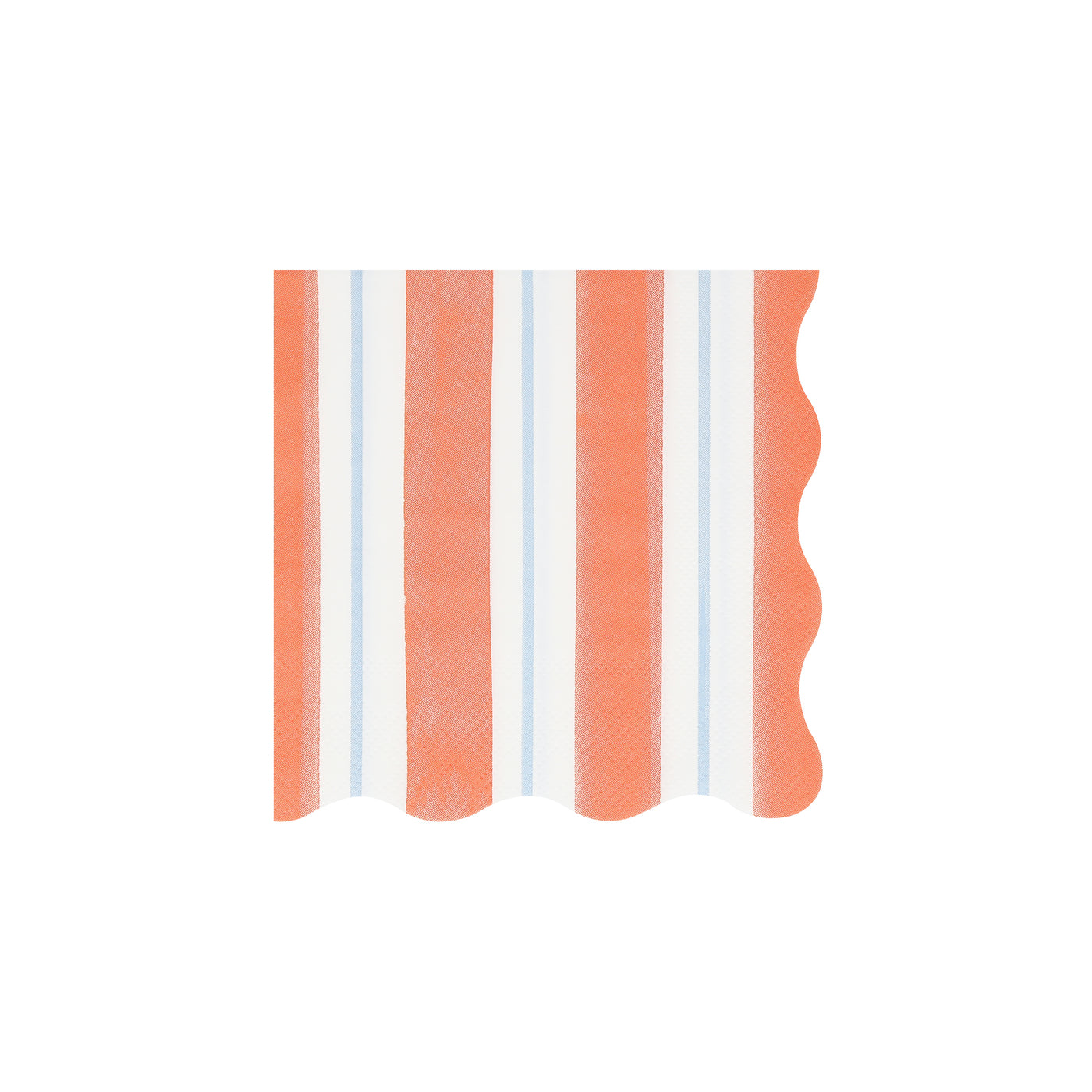 Meri Meri Preppy Stripe Napkin with red, blue and white stripes.