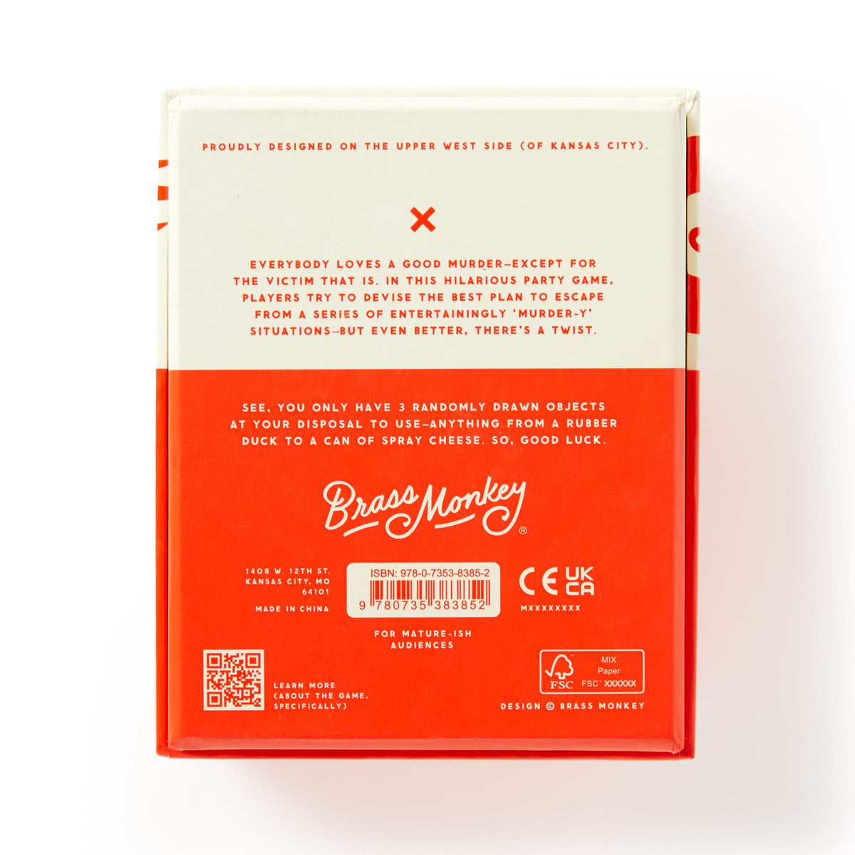 Not today, Murder game by Brass Monkey.