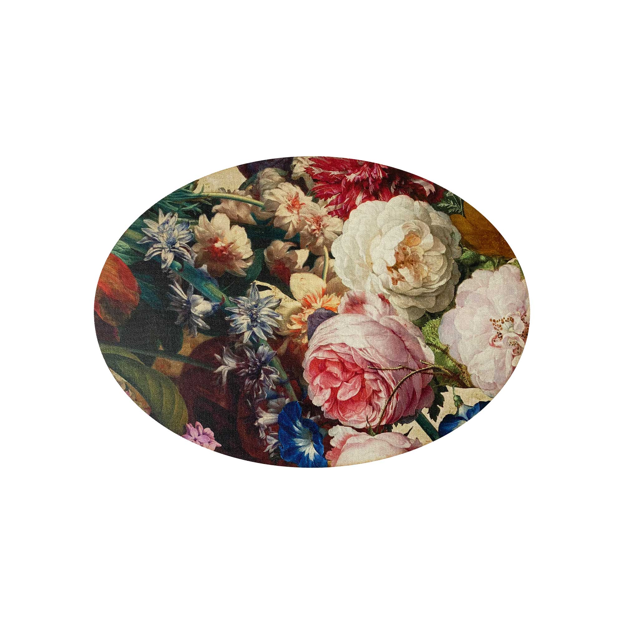 Oval Flemish Flowers Placemat, SOLD INDIVIDUALLY