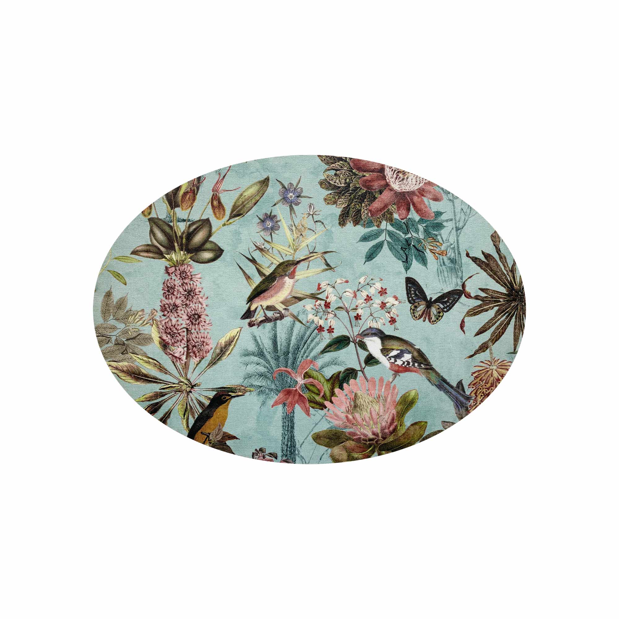 Oval Bright Floral Placemat, Sold Individually