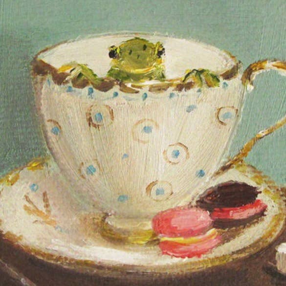 Frog Face Small Art Print