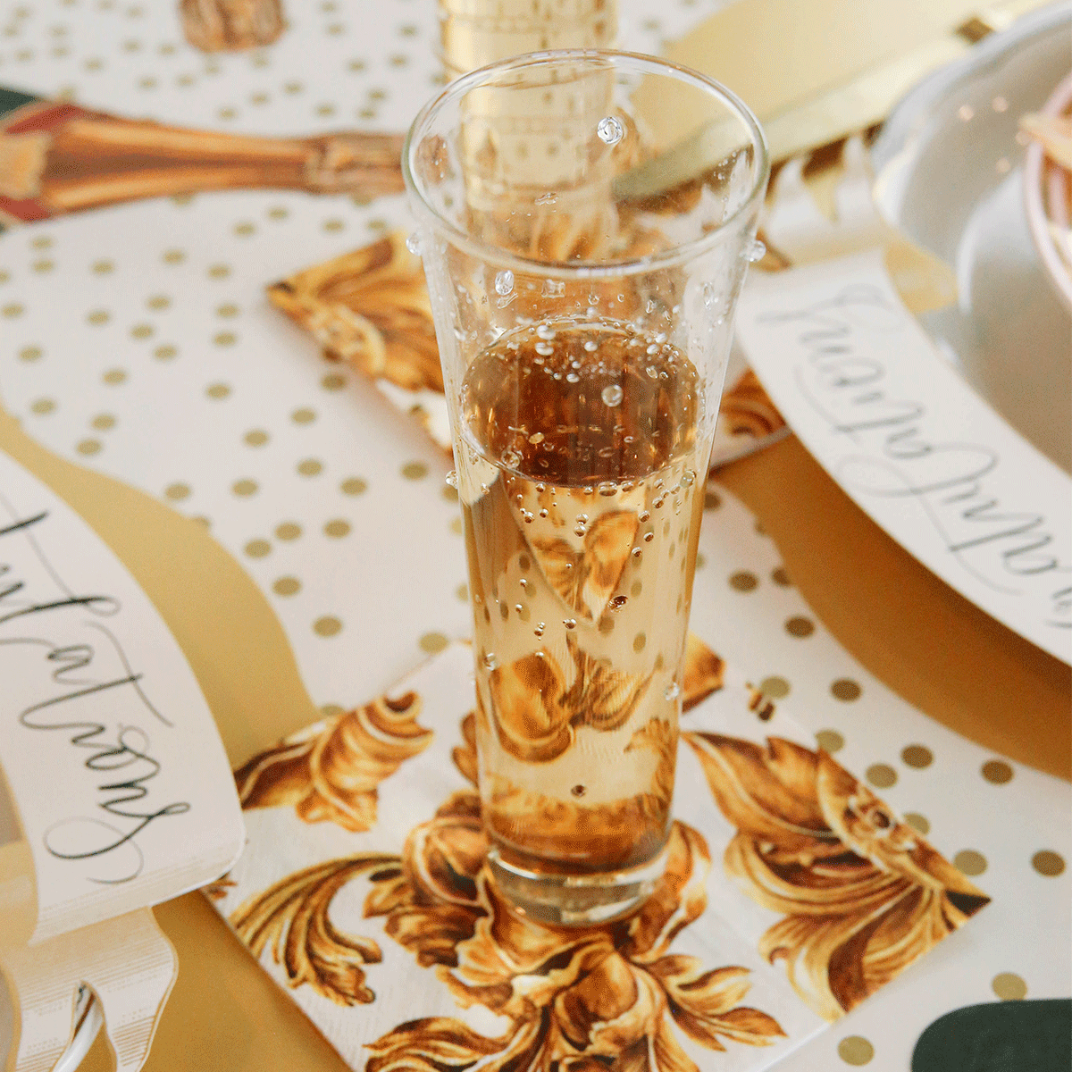 Venetian Champagne Flutes - Set of 6