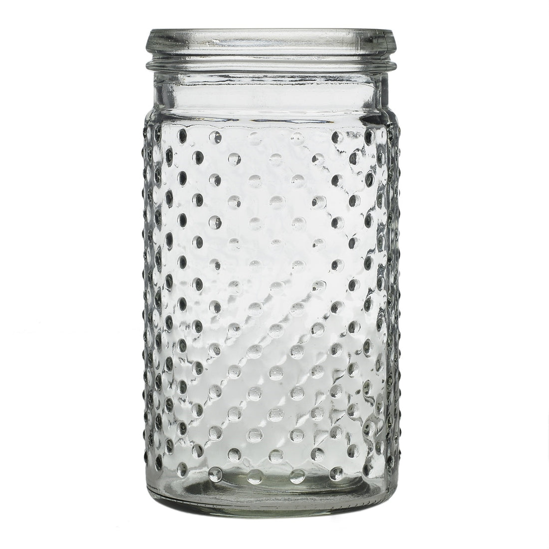 Clear Hobnail Jar