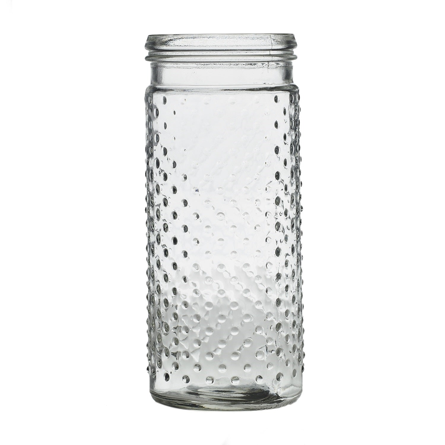 Clear Hobnail Jar
