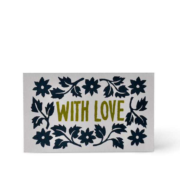 A set of Pack of With Love Cards with the words "with love" on them by Cambridge Imprint.
