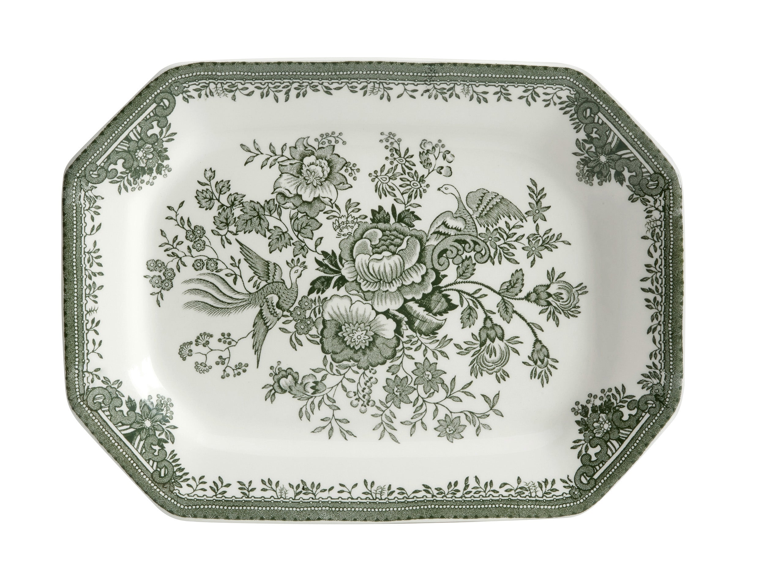 Burleigh Dark Green Asiatic Pheasants Dinnerware