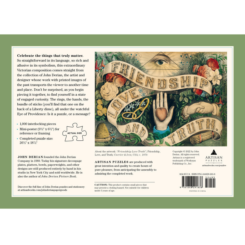 John Derian: Friendship, Love, and Truth 1,000 Piece Puzzle