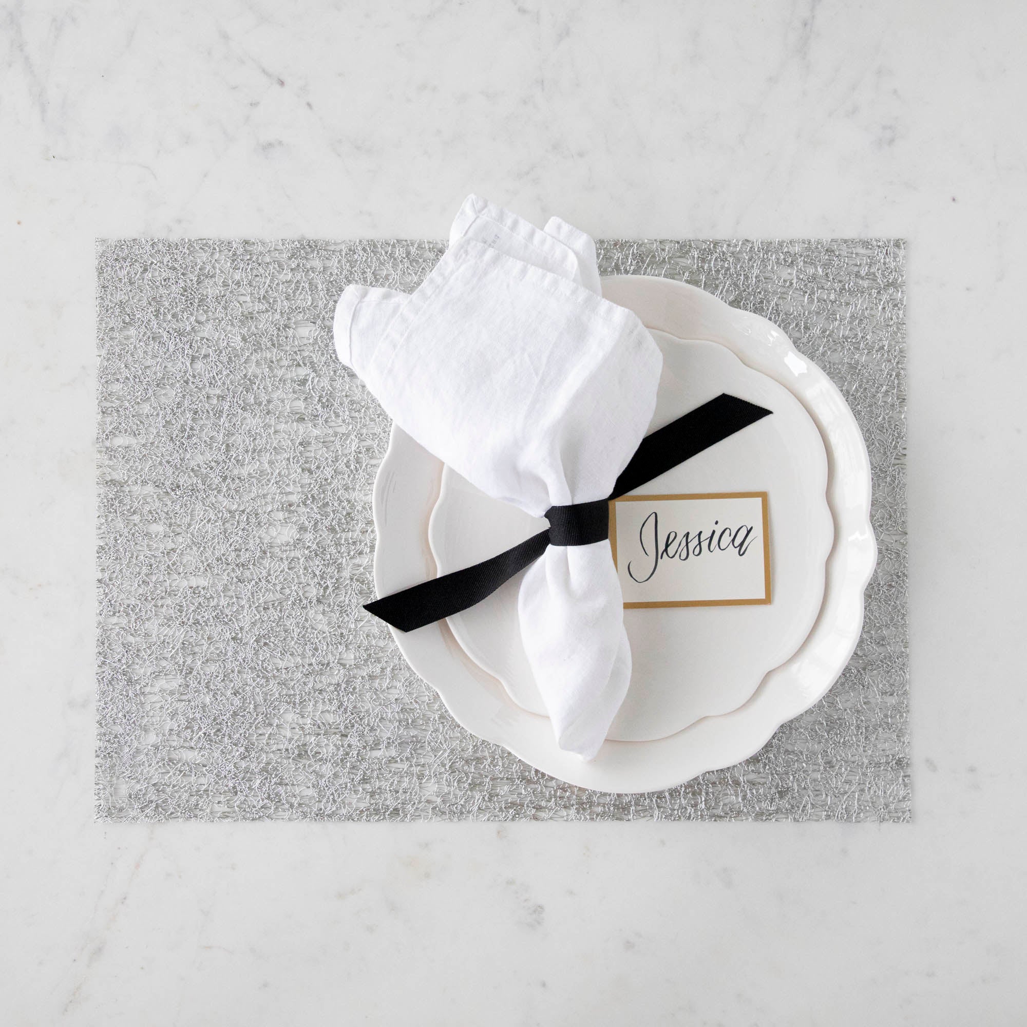 Metallic Lace Placemat