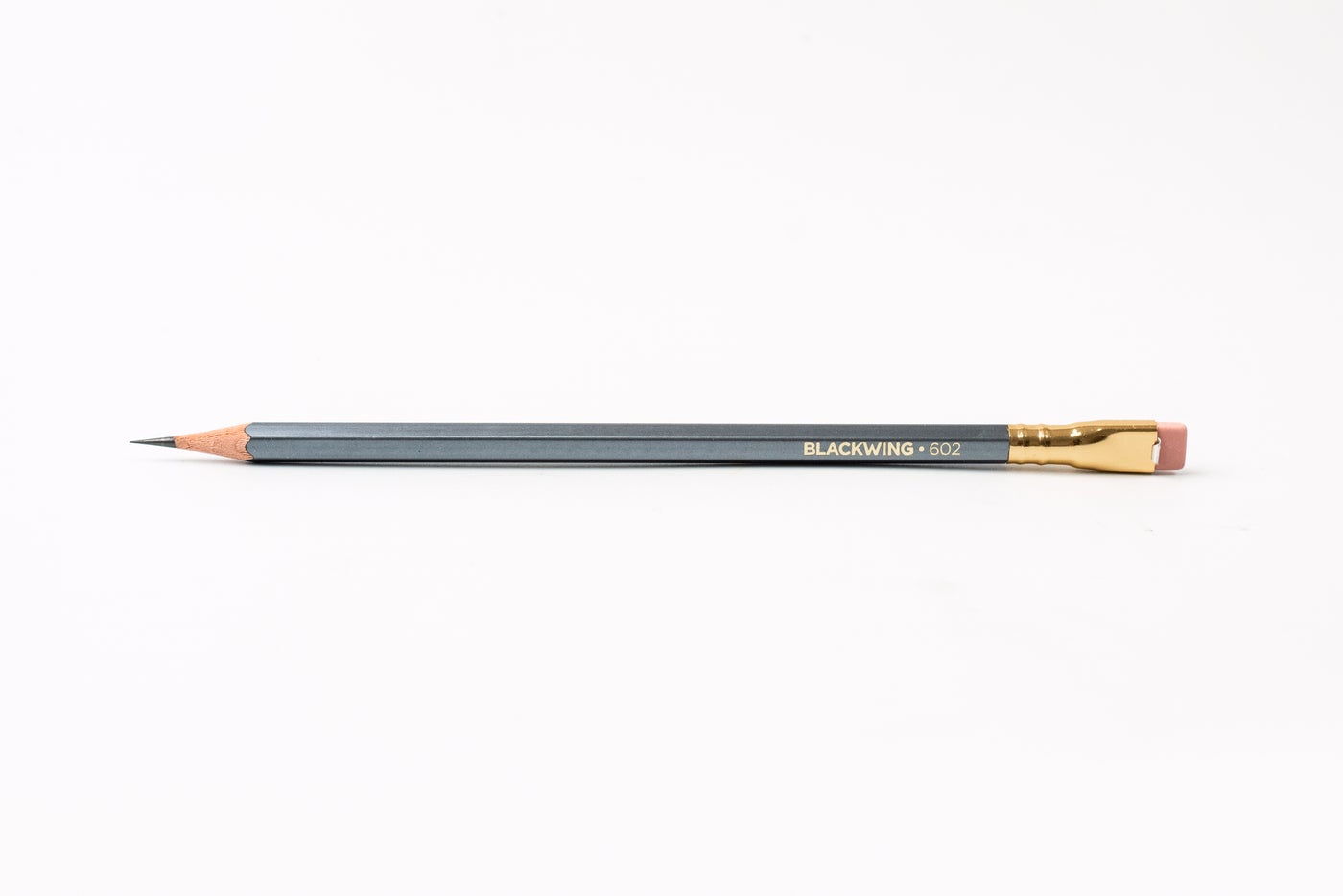 A box of Blackwing 602 pencils (Set of 12) with graphite core against a white background.