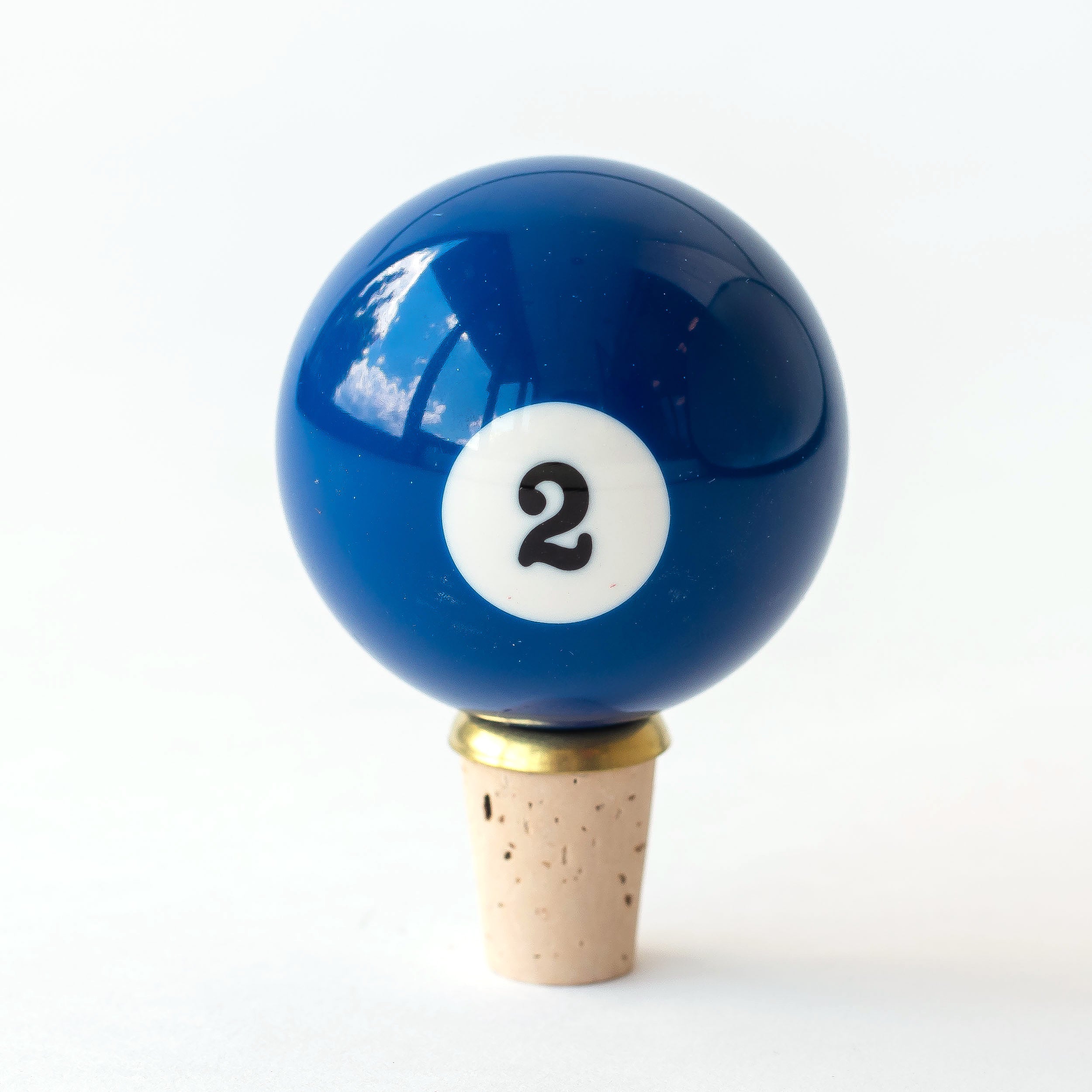Vintage Pool Ball Knobstopper wine stopper by Hester & Cook.