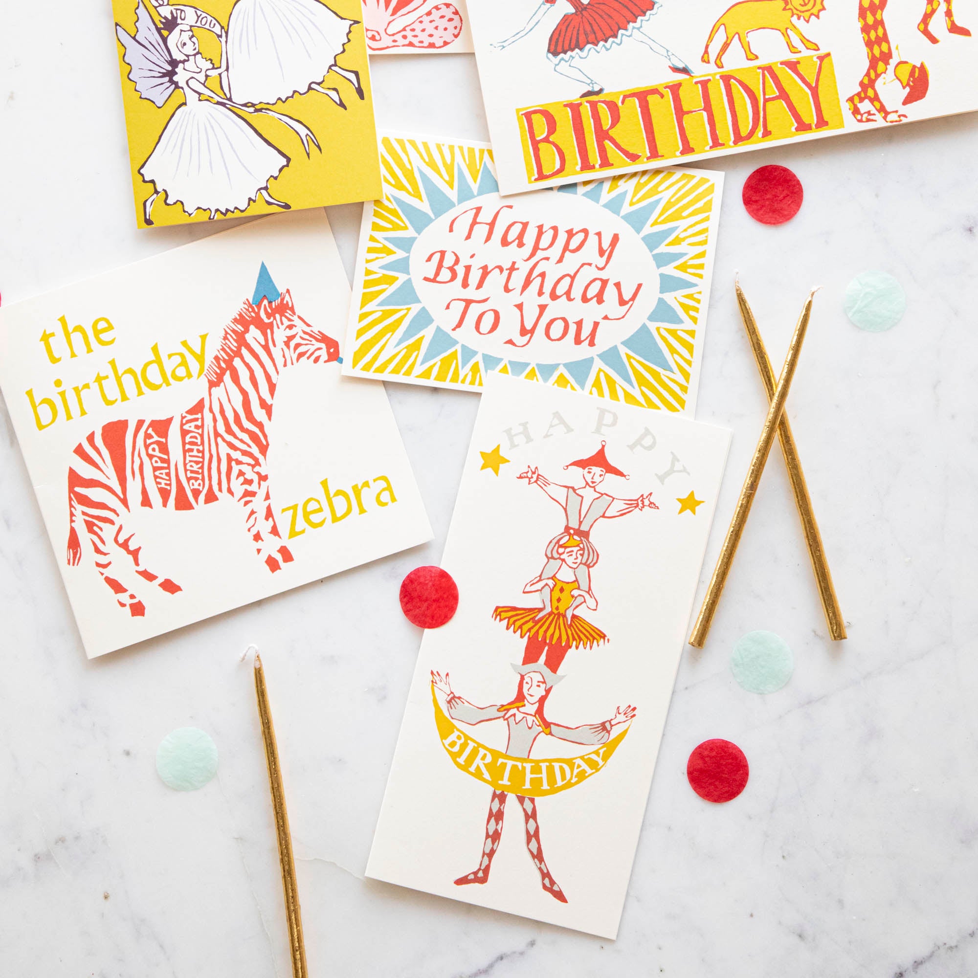 Human Tower Birthday Card