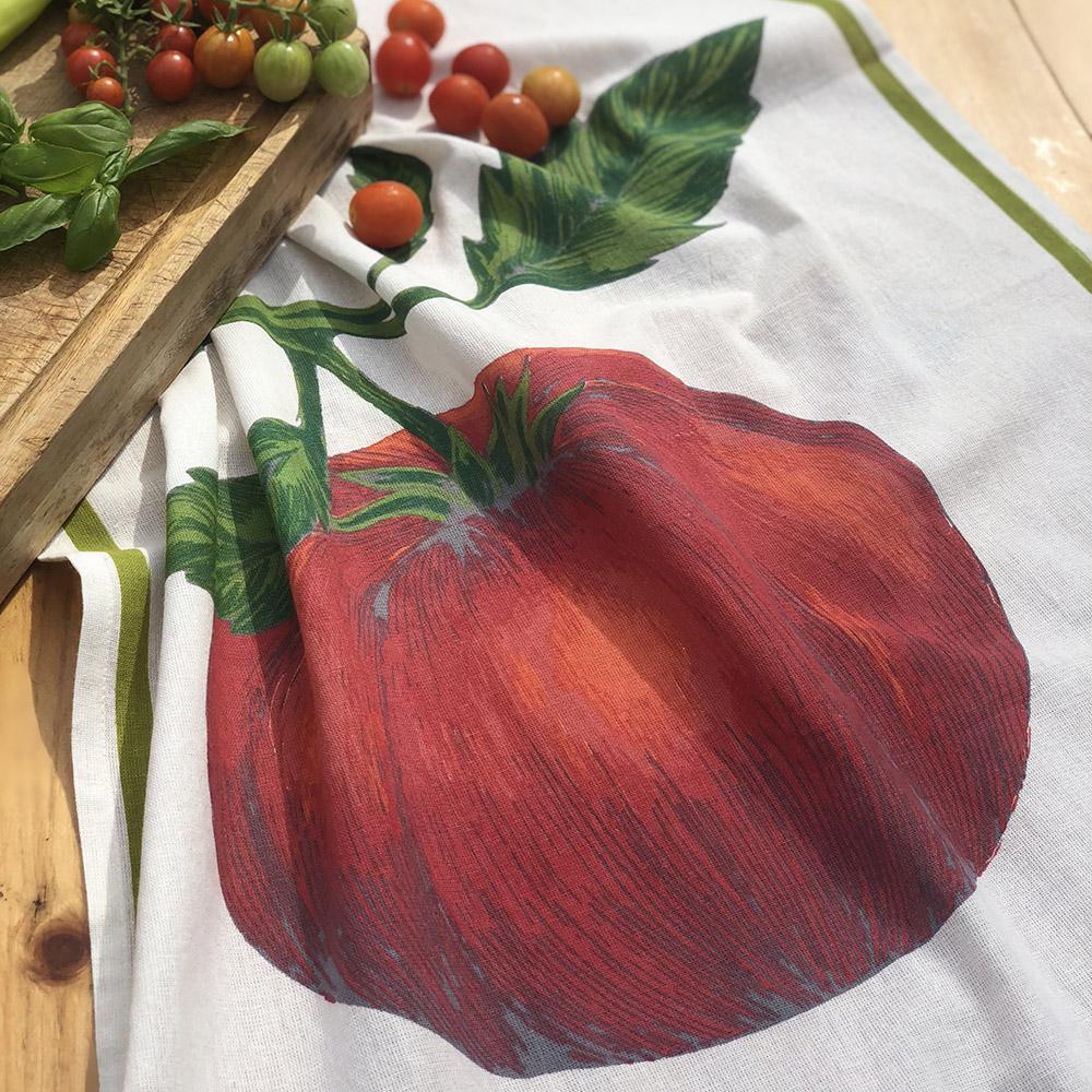 Tomato Flour Sack Kitchen Towel, Set of 2