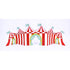 A red and white striped Hester & Cook Circus Tent Centerscape.