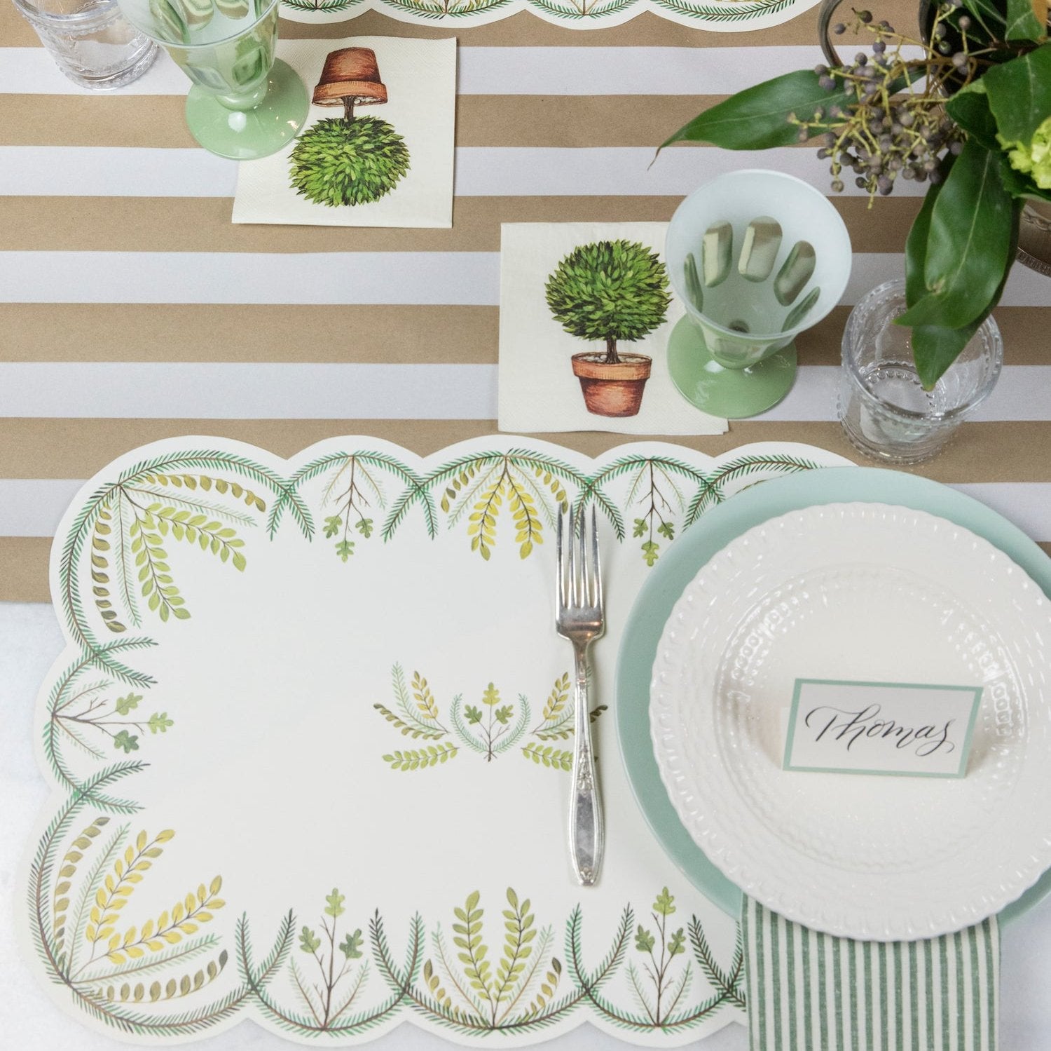 An elegant table setting with Hester & Cook&