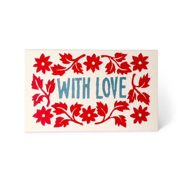 A set of Pack of With Love Cards with the words "with love" on them by Cambridge Imprint.