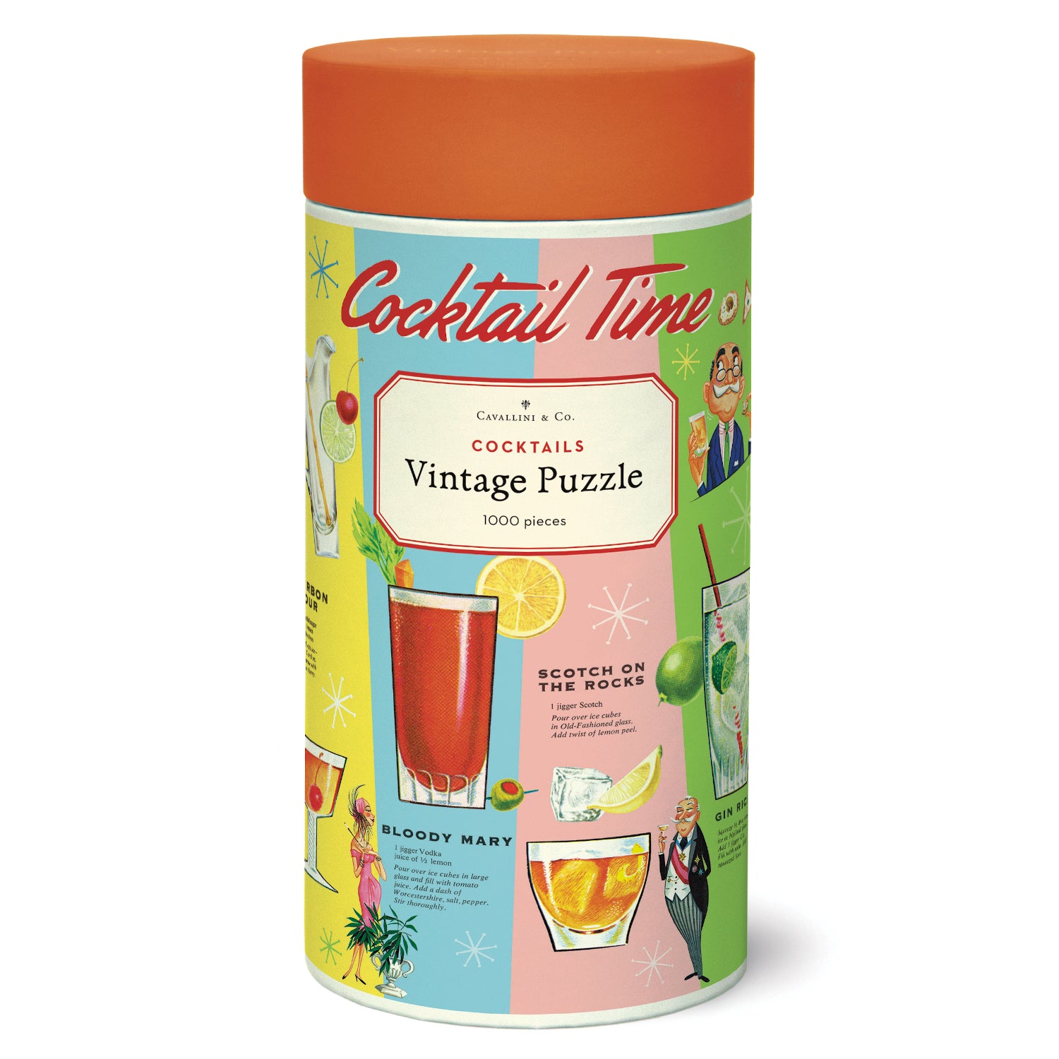 Celestial Cocktails Puzzle time with vintage illustrations by Cavallini Papers & Co.