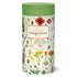 A Cavallini Papers & Co cylindrical container with a Wildflowers Puzzle design, containing 1000 pieces.