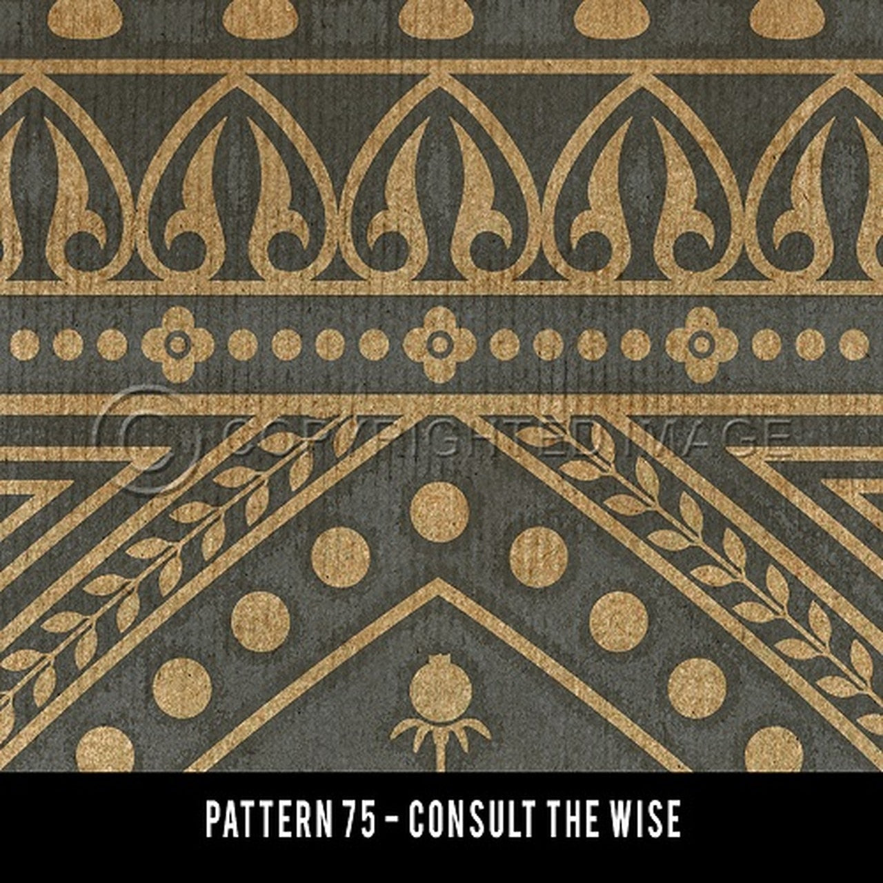 Consult the Wise Vinyl Rug - Pattern 75