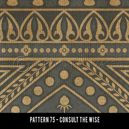 Consult the Wise Vinyl Rug - Pattern 75