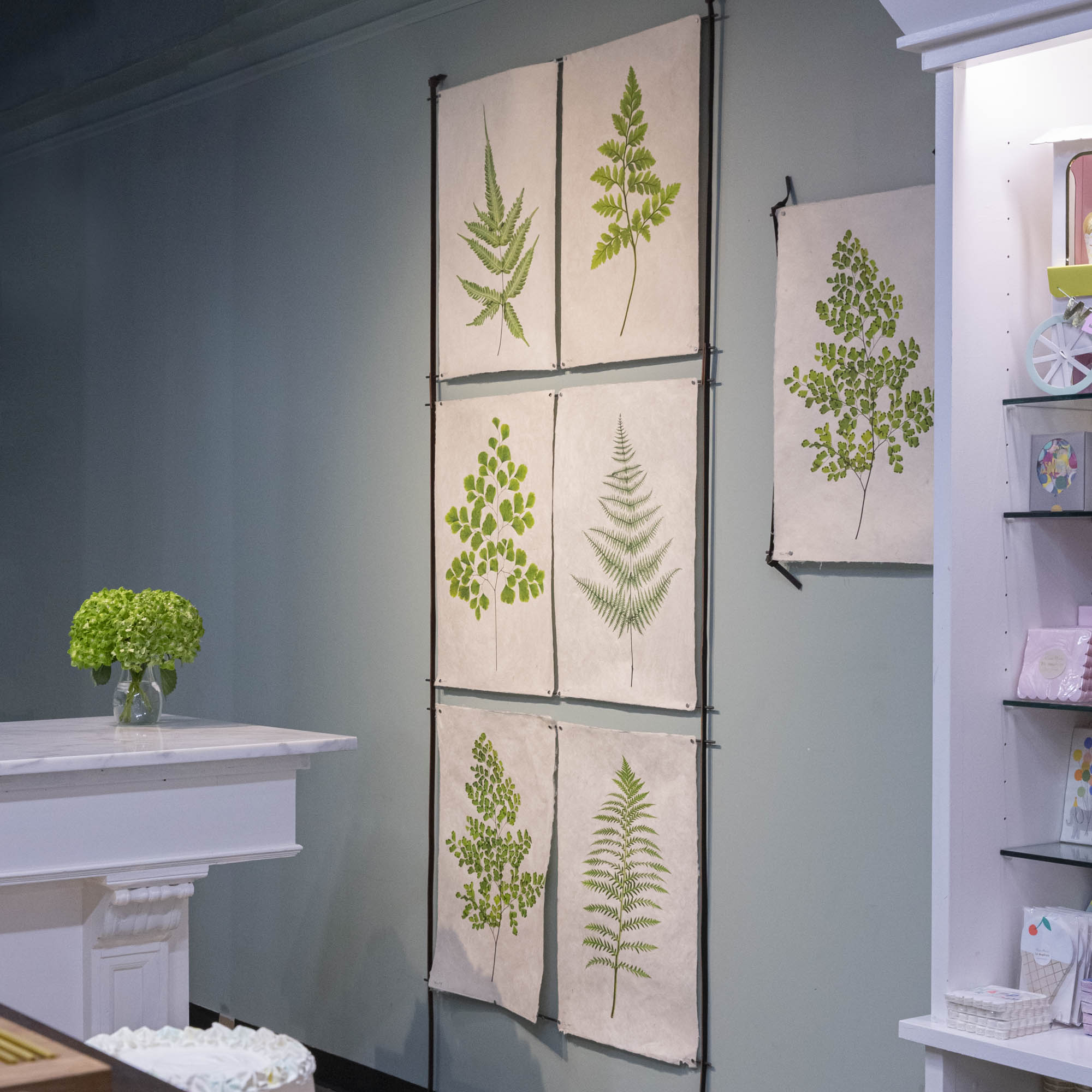 4-6 Print Leather & Steel hangers