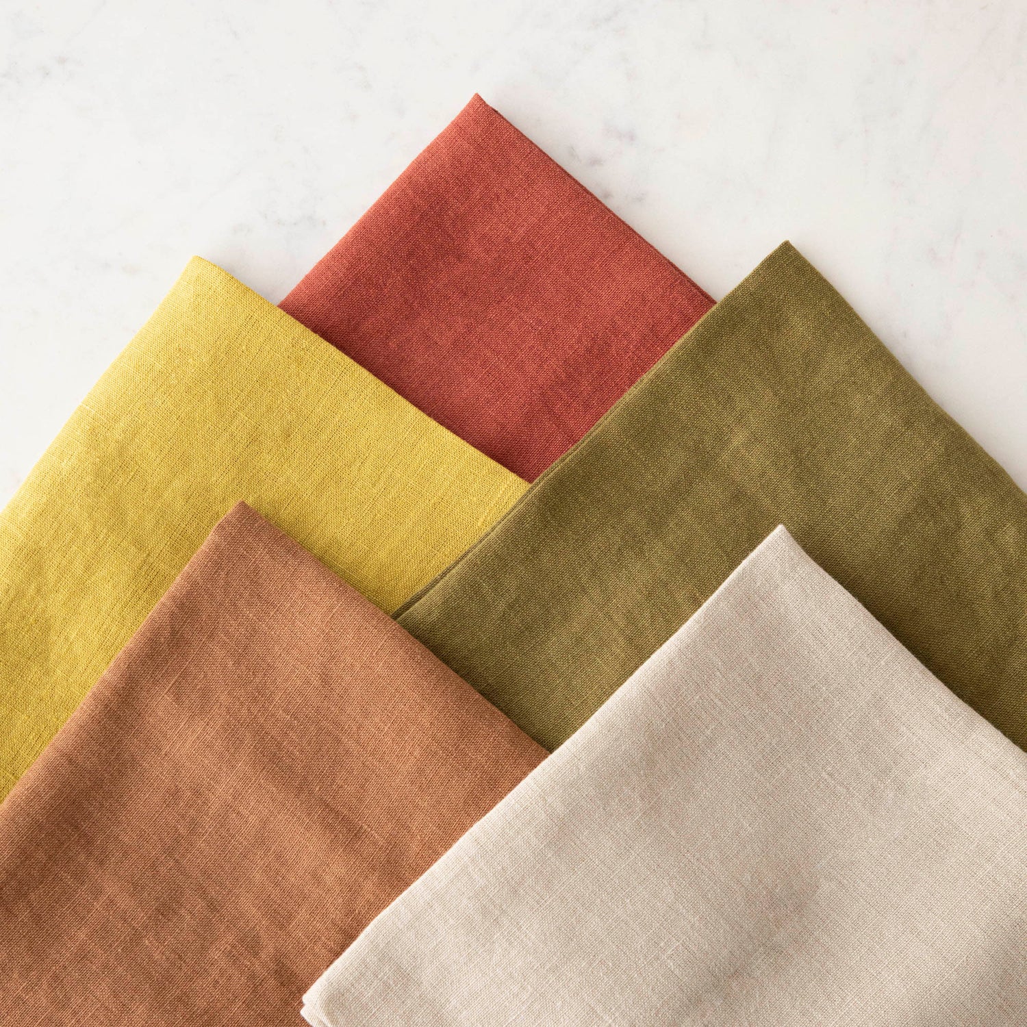 Four European Linen Napkin Collection in a variety of colors by Magic Linen.