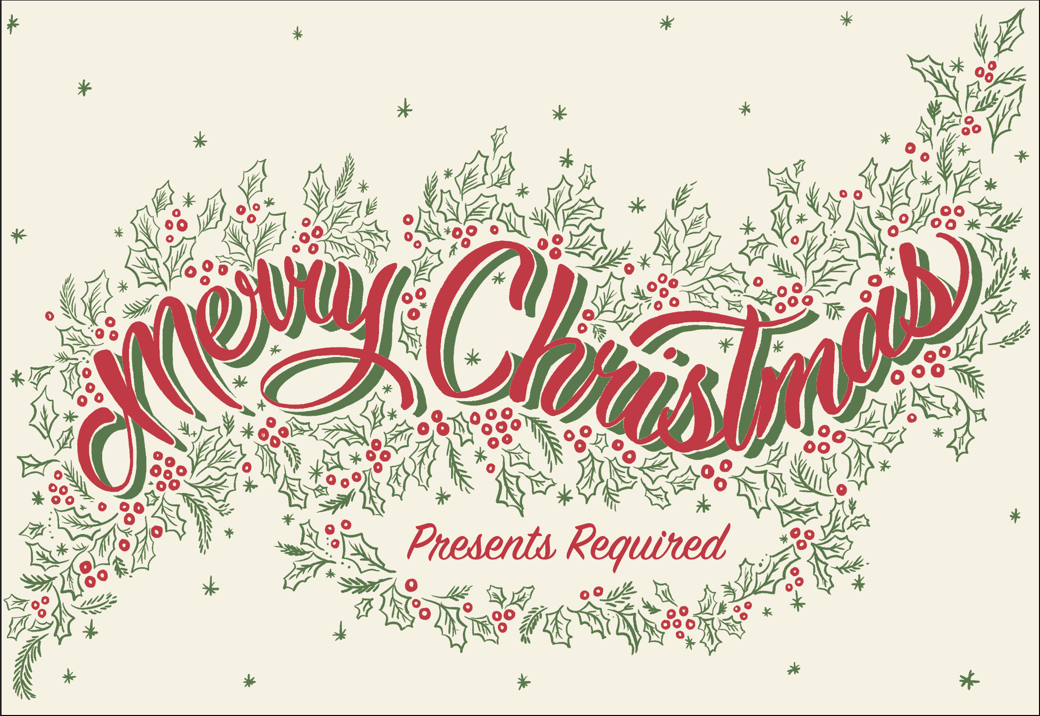 Merry Christmas Personalized Runner