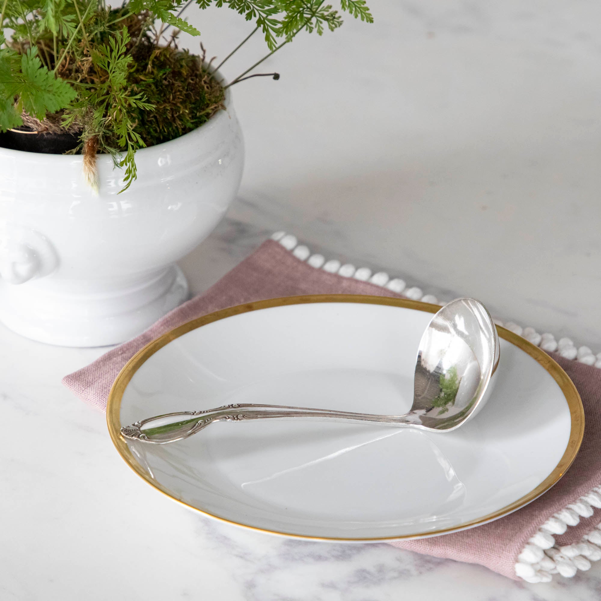 Vintage Silver-Plate Small Gravy Ladle