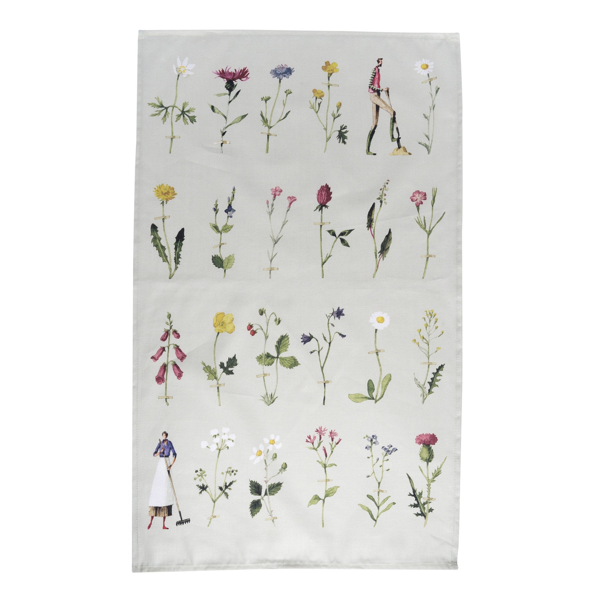 Black and White Floral Tea Towel – SofterandWild