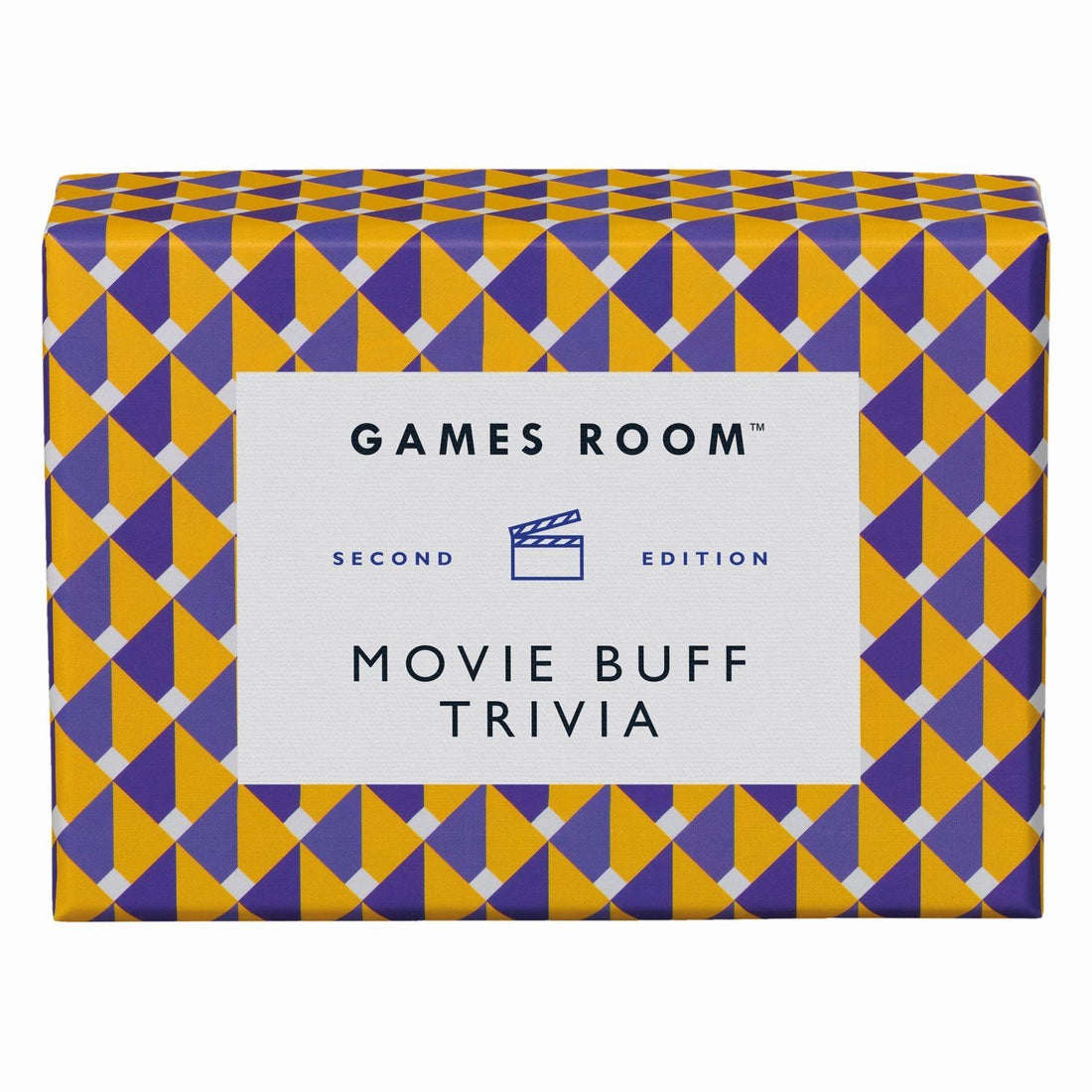 A colorful box of &quot;Movie Buff Trivia&quot; second edition by Chronicle Books.