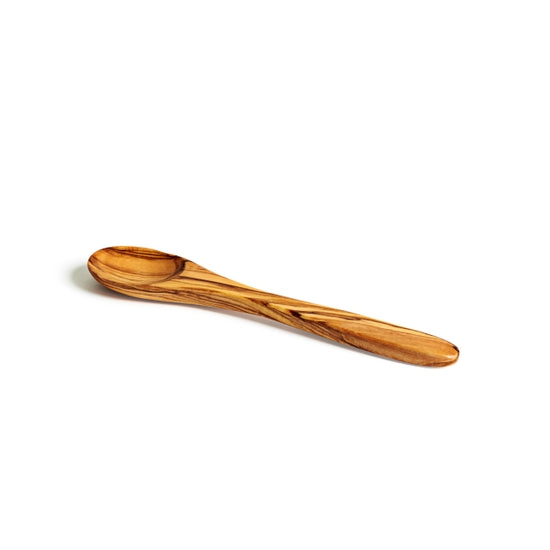 A set of nonporous Natural Olivewood Olivewood Spoons with lemons and salt.