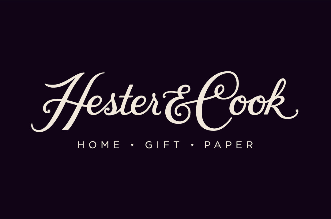 The logo for the Hester &amp; Cook Gift Card with email delivery.