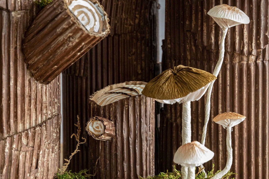 How To Make Crepe Paper Mushrooms Hester & Cook