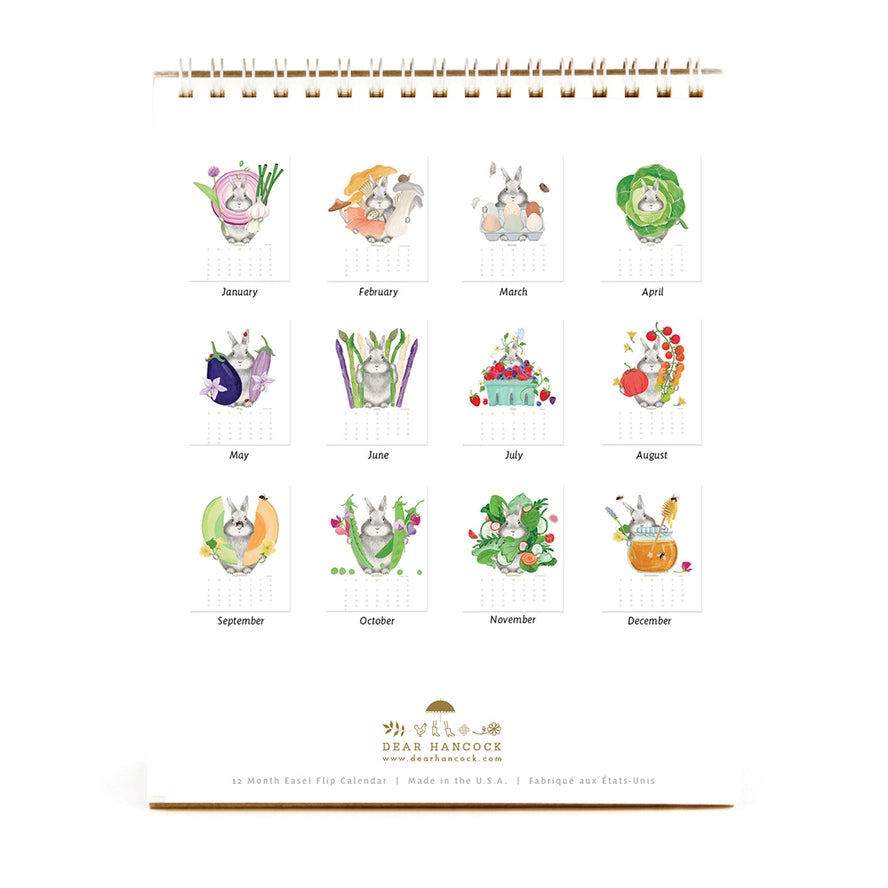 2027 Bunny Calendar