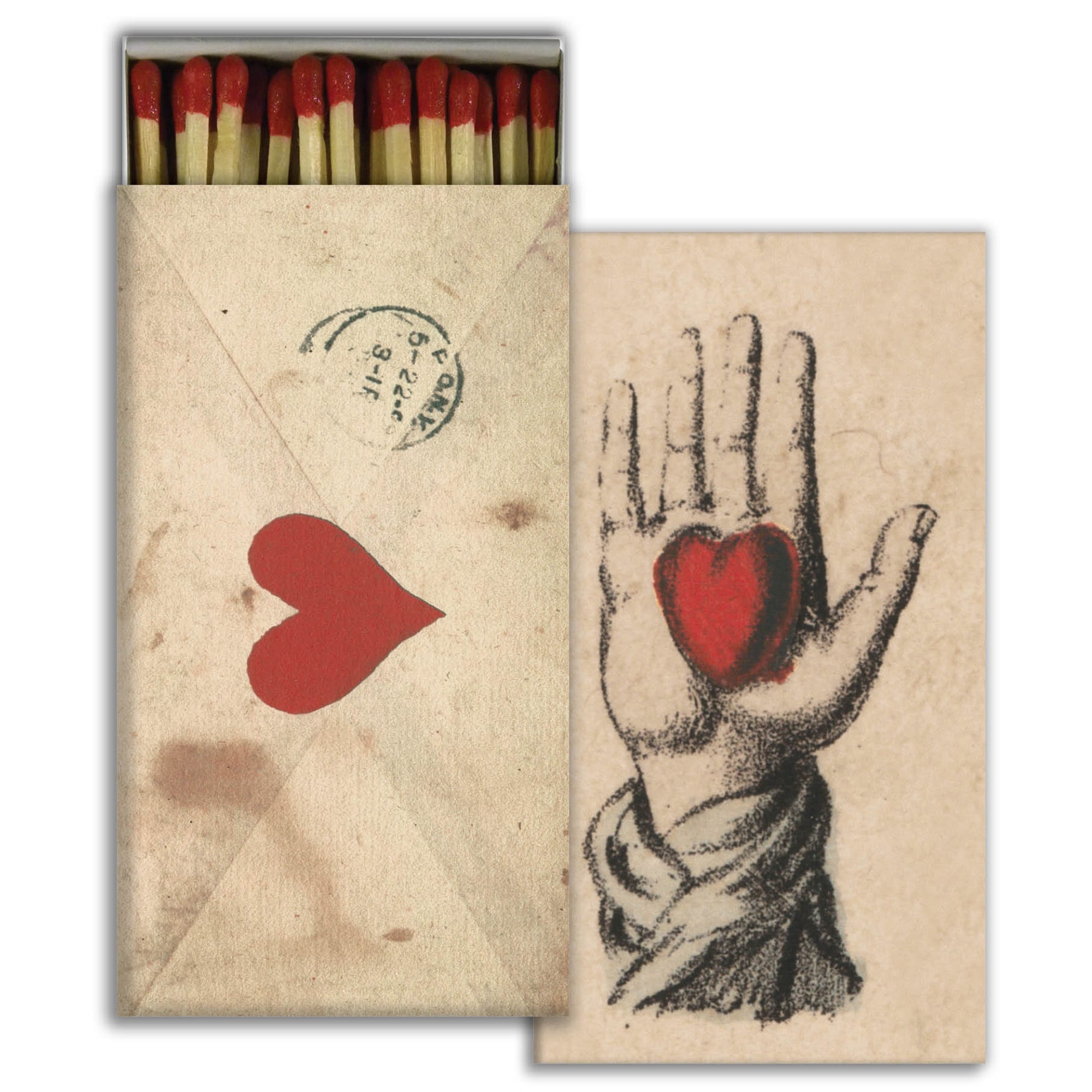 Love Letter, Hand with Heart Matches