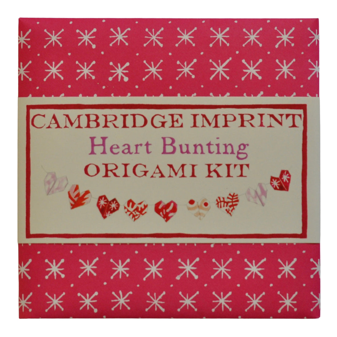 Heart Bunting Origami Kit packaging. 