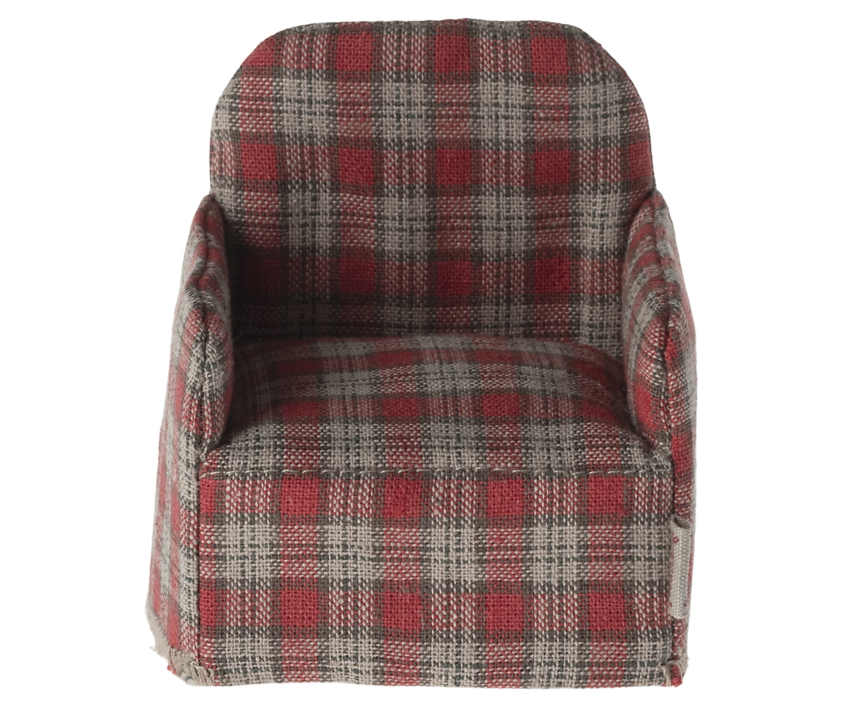 Maileg Red Check Chair