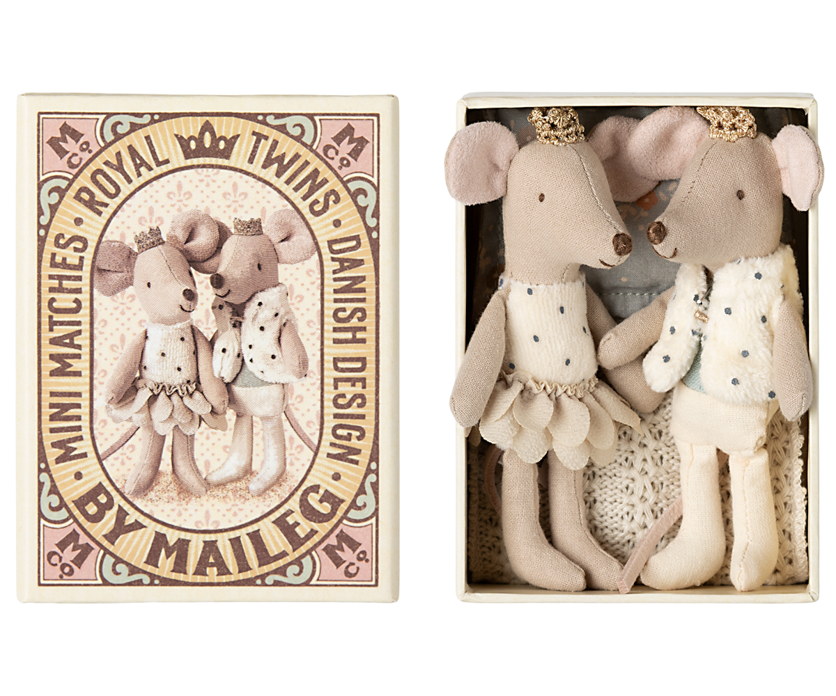 Royal Twin Mice, Little Sister &amp; Brother in a Box by Maileg.