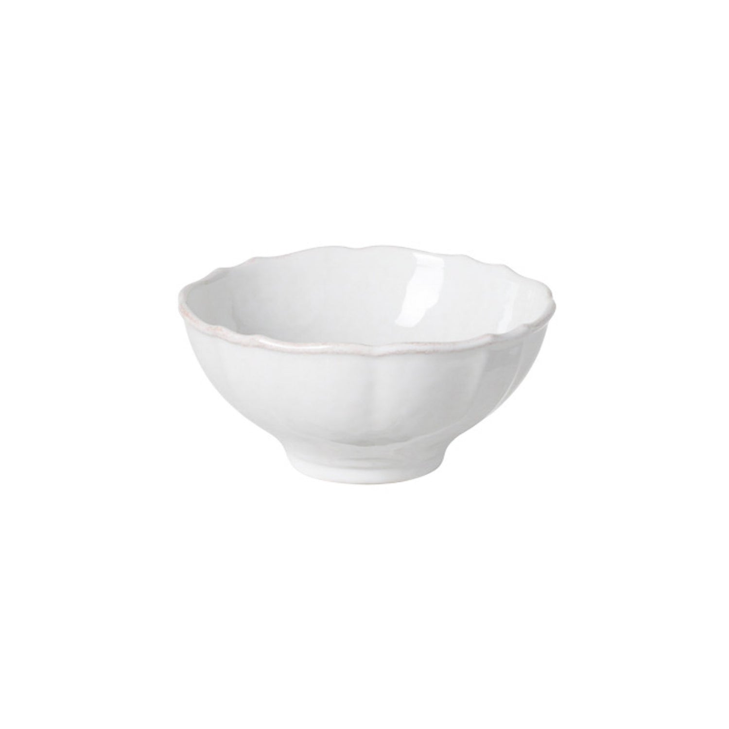 White ceramic bowl on a white background