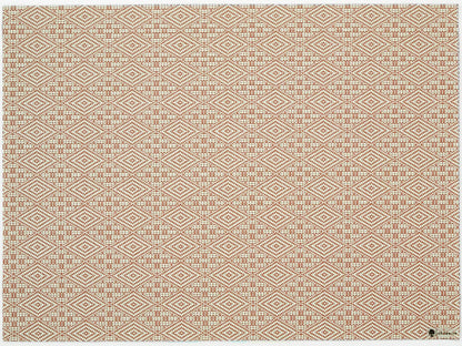 Burnt Coral Boxwood Rectangle Placemat